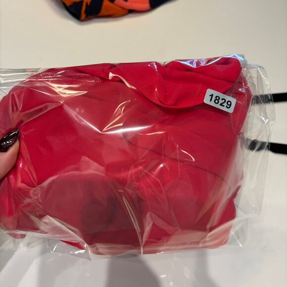 BCBGMAXAZRIA Red Chiffon Tiered High Low Tara Dress XS - Picture 10 of 10